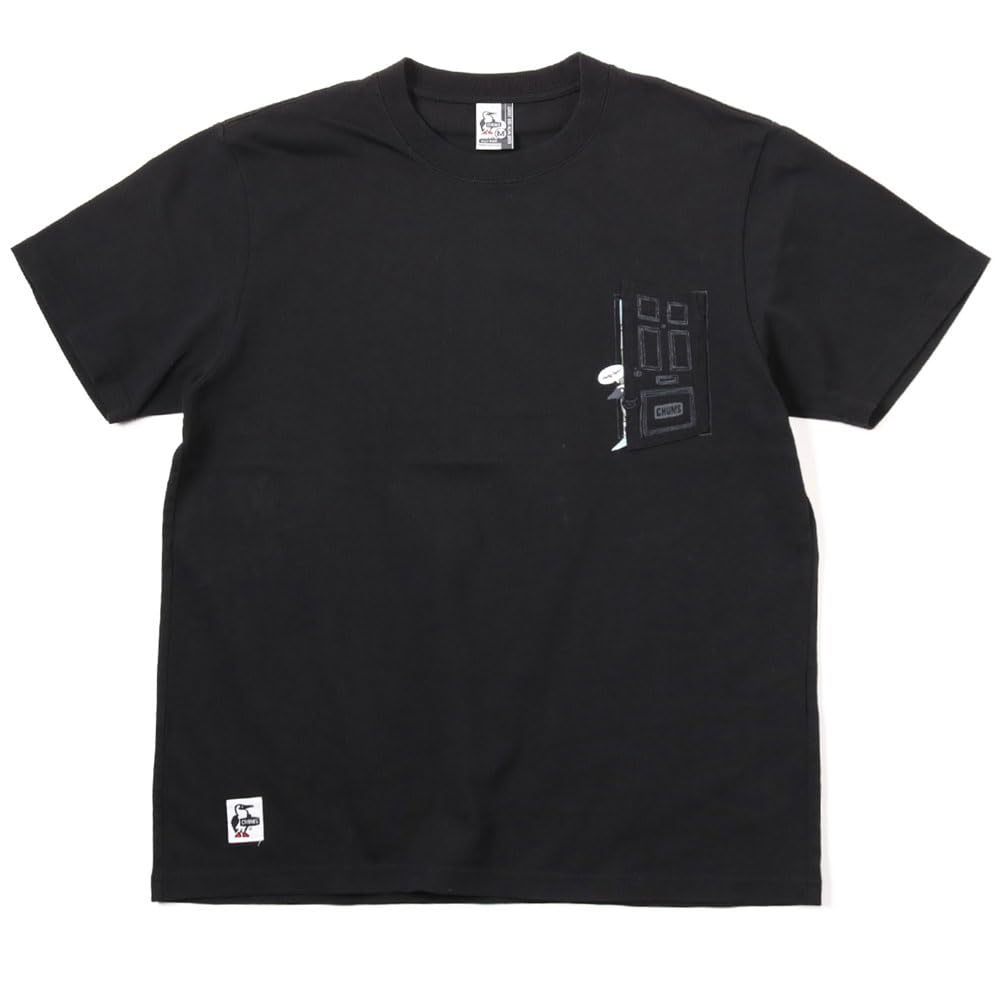Chums Go Outdoor Pocket Black T-Shirt T-Shirt Men's