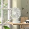 Plastic USB Rechargeable Fan Adjustable Height Desktop Fan New Mini Electric Fan  Summer