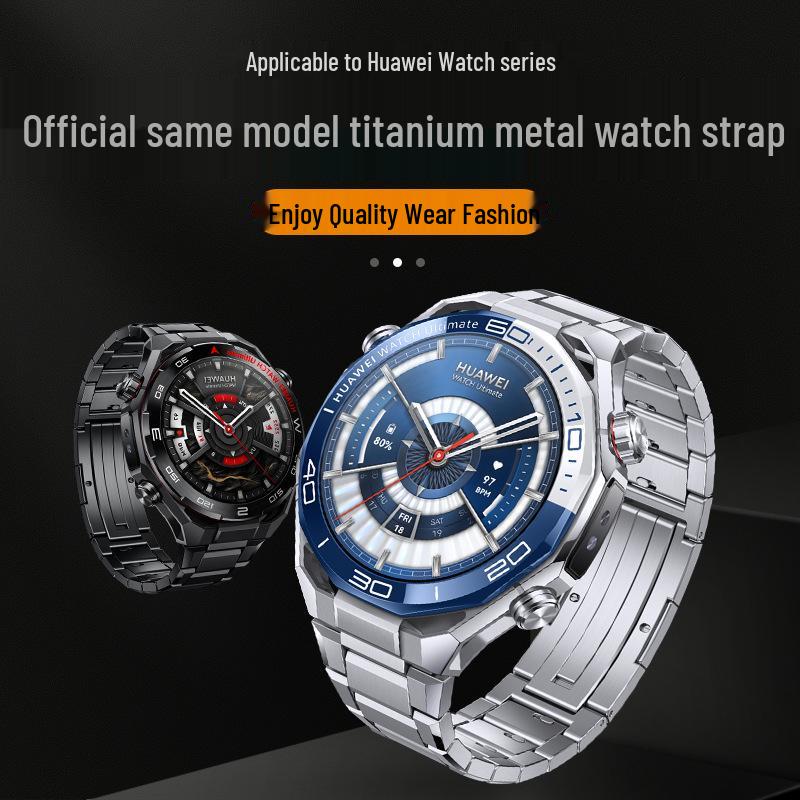 Совместимый титановый ремешок для Huawei WATCH Ultimate 2 с системой быстрой замены - В комплекте экстраординарный инструмент для снятия пружинных штифтов