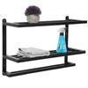 3 Tier Black Space Aluminum WallMounted Towel Holder Rack Hanger Bathroom Organizer Accessories
