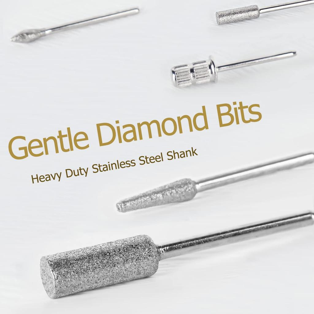 Electric Acrylic Nail Drill 30000 RPM Nail File with Foot Pedal Manicure Set, Nail Grinder for Gel Nails with Nail Drill Bits