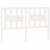 VidaXL Headboard White 145.5x4x100 Cm Solid Pine Wood 818571