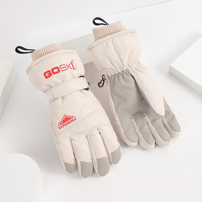 Winter Touch Screen Warm Gloves for Cold Proofing and Velvet Men and Women Ski Gloves Outdoor Thickened Fashionable Cycling Gloves