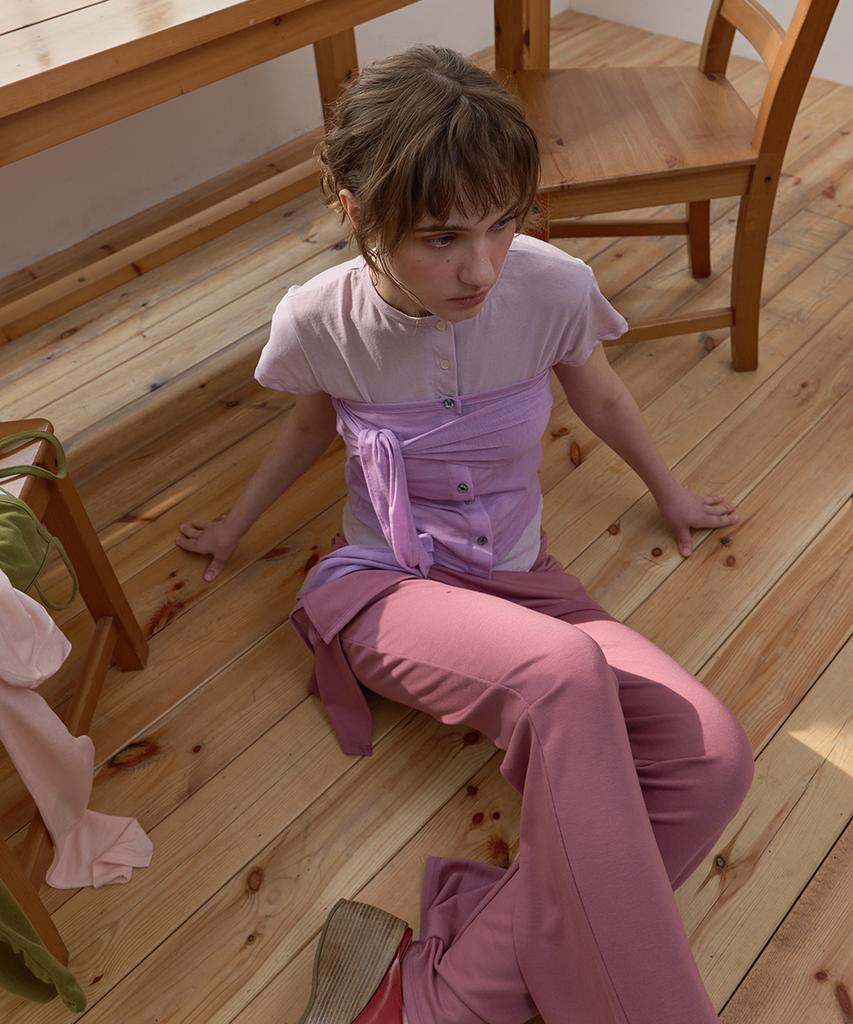 PISCESS [Set] Soft Layered Skirt Pants_3 Colors