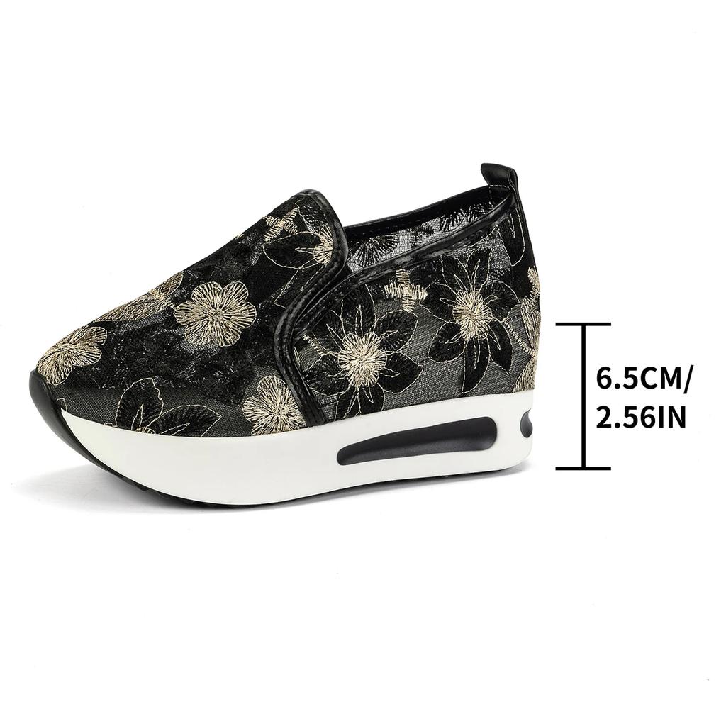 Женские повседневные кроссовки, летняя новая мода, сетчатая дышащая женская спортивная обувь на шнуровке для женщин, дизайнерская обувь для ходьбы на платформе