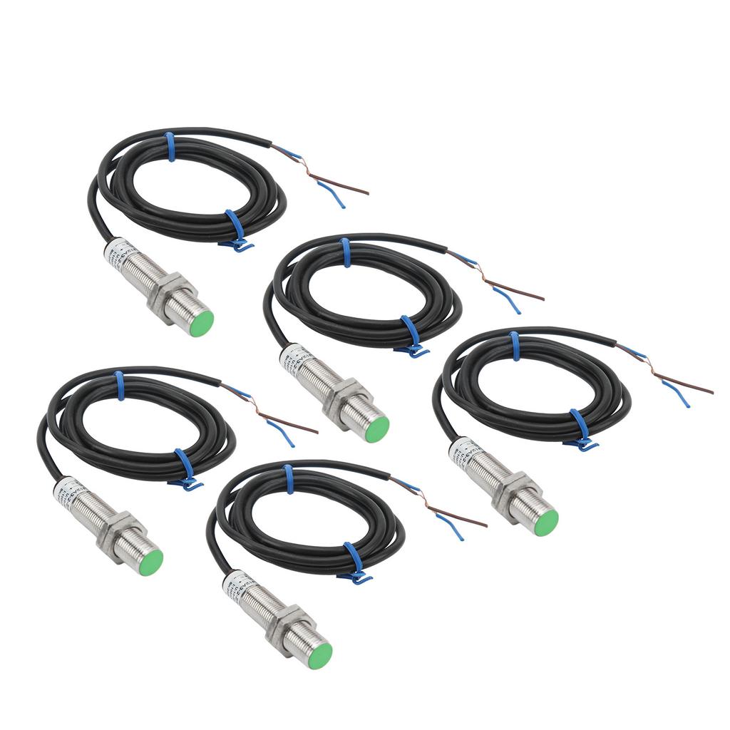 5 шт. Датчик приближения 2-проводной нормально разомкнутый M12x1 переключатель обнаружения приближения 10‑36 В постоянного тока аксессуар