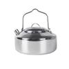 Outdoor Stainless Steel Kettle Locking Handle Camping Hung Pot Portable Coffee Pot Picnic Cooker 1L