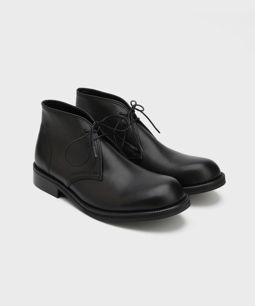 Firenze Atelier [Vibram] Ankle Line Solid Chukka Boots 2700 [Kip Black]