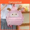 Charming Cartoon Sheep Design Backpack Spacious Trendy Gender Neutral Waterproof Laptop Bag