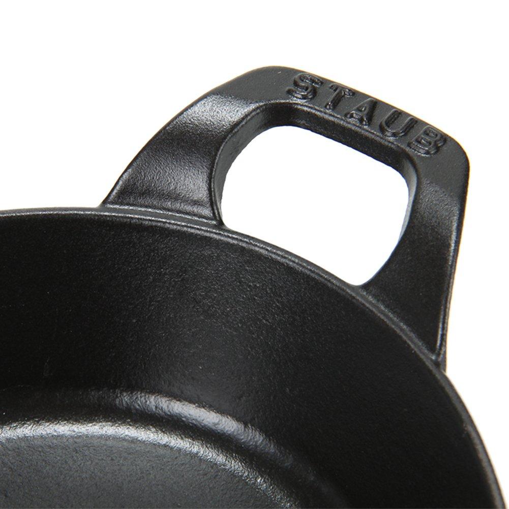 Горшок Staub Овальный штабелируемый противень 32 см Форма для запекания IH совместимая эмалированная стильная форма для духовки 1303323 черный овальный штабелируемый противень черный [Staub]