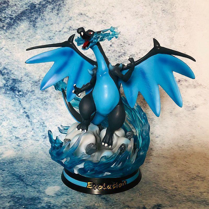 28CM Pokemon EDG Charizard Bulbasaur Mewtwo figures PVC CuteLeaf partner Idiot Cute Surfing Charming Collection Mode Gifts