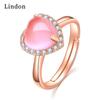 Классическое кольцо Lindon из медного сплава с цирконом, женские ювелирные изделия, свадебный подарок, вечеринка