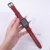 Watch Band for Apple Watch Series 10 Ultra 9 8 7 SE 6 5 4 3 2 1 46mm 49mm 45mm 44mm 42mm U-Shaped Design Genuine Cow Leather Strap