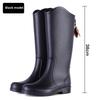 Women's 2025 Thick-Soled High-Top Plus Velvet Waterproof Rain Boots - Fashionable Non-Slip Outdoor Footwear