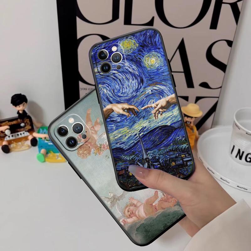 RP32 Fresco Adam Sculpture New High-End Shell Phone Case for Xiaomi Poco F8 M4 M5 M6 M7 X3 X6 X7 Pro GT NFC Ultra