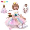 KEIUMI новый дизайн куклы реборн мороженое принцесса тканевое тело 60 см детские игрушки куклы для детей Playmate подарок на день рождения