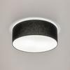 Black ceiling lamp 30cm TONDO fabric lampshade plexiglass 1xE27