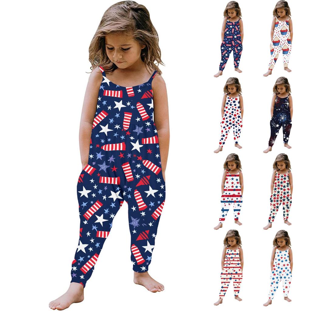 Летний комбинезон без рукавов для маленьких девочек, комбинезон, одежда