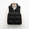Пуховый женский жилет свободного среднего размера со стойкой, женский жилет, женская новая простая пуховая куртка