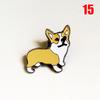 1PC Cartoon Pendant Dog Jewelry Dogs Brooches Pins Dachshunds Corgi Badge Decorated Cute Brooches