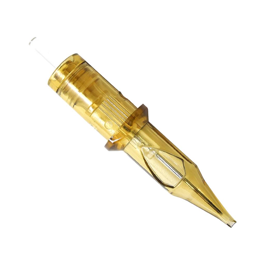 20 шт. Картриджные иглы для татуировки из нержавеющей стали Равномерный выход Быстрая окраска Золотые картриджные иглы для татуировки