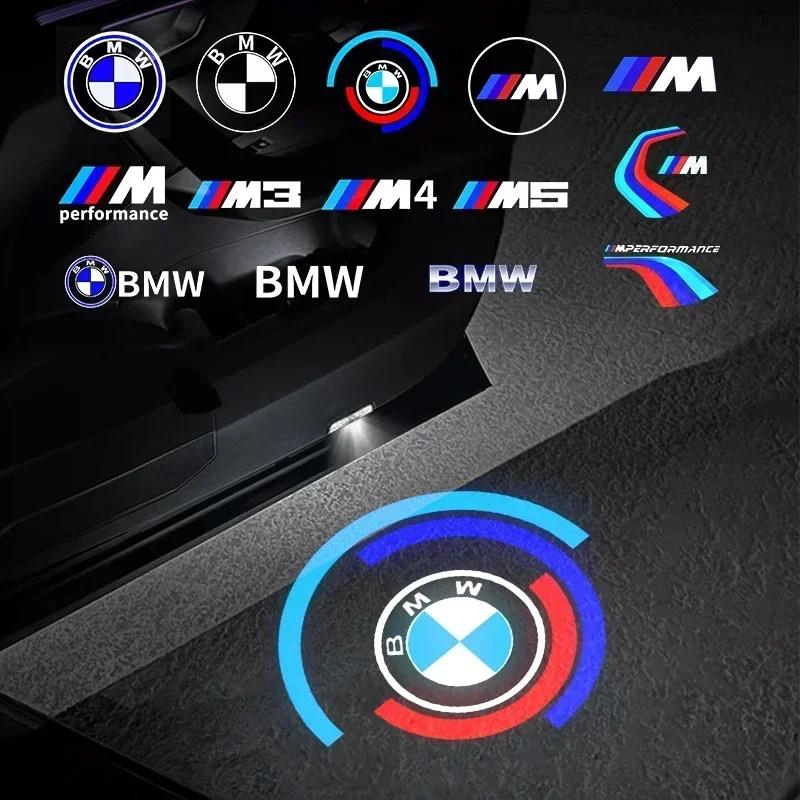Для BMW 2 шт. Автомобильный светодиодный проектор логотипа двери Предупреждающий свет Призрачная тень Приветственная лампа Для BMW 50-й юбилейной серии E39 X5 E53 E52