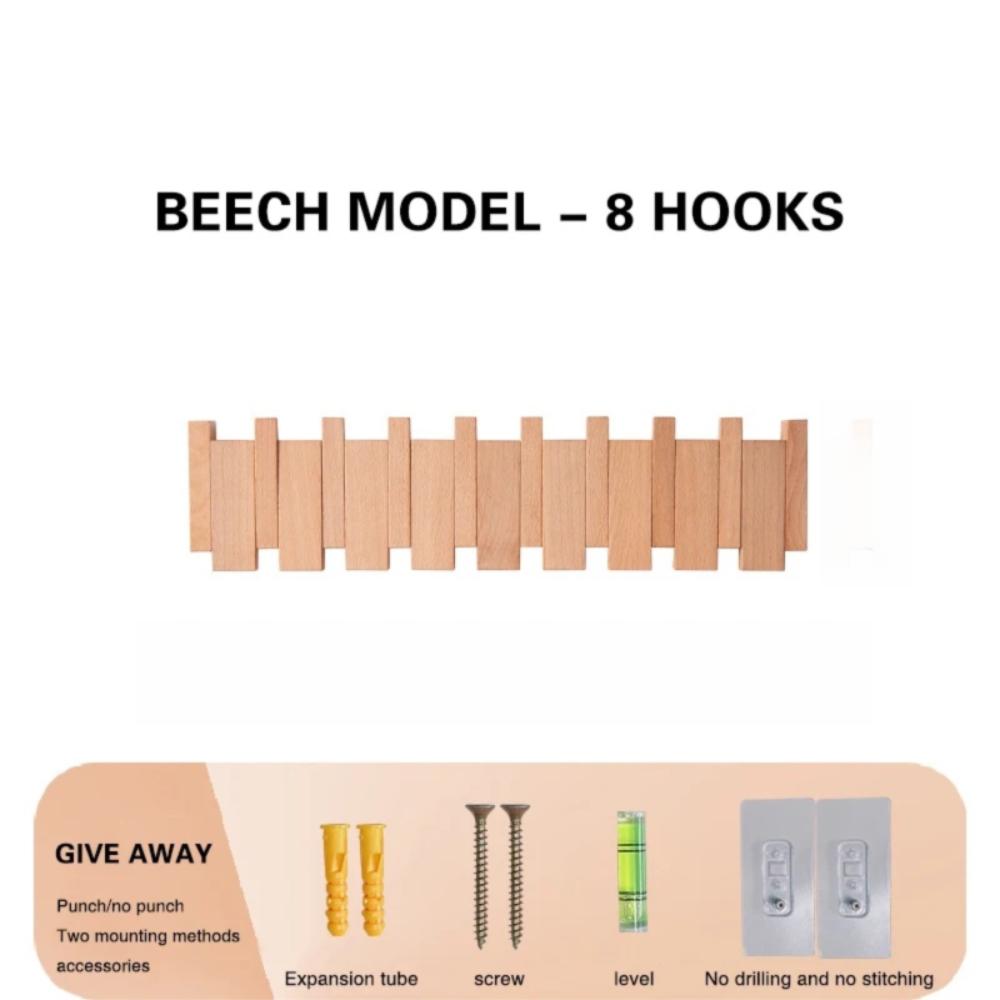 Настенные деревянные вешалки для одежды в форме клавиш пианино, органайзер для шляп, креативный крючок для одежды, ключи