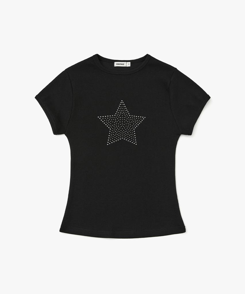 Футболка Lomaentinueo Twinkle One-Star с горячими стразами (черный)