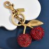 Accessories Full Diamond Cherry Bag Keychain Fruit Cherry Fashion Pendant
