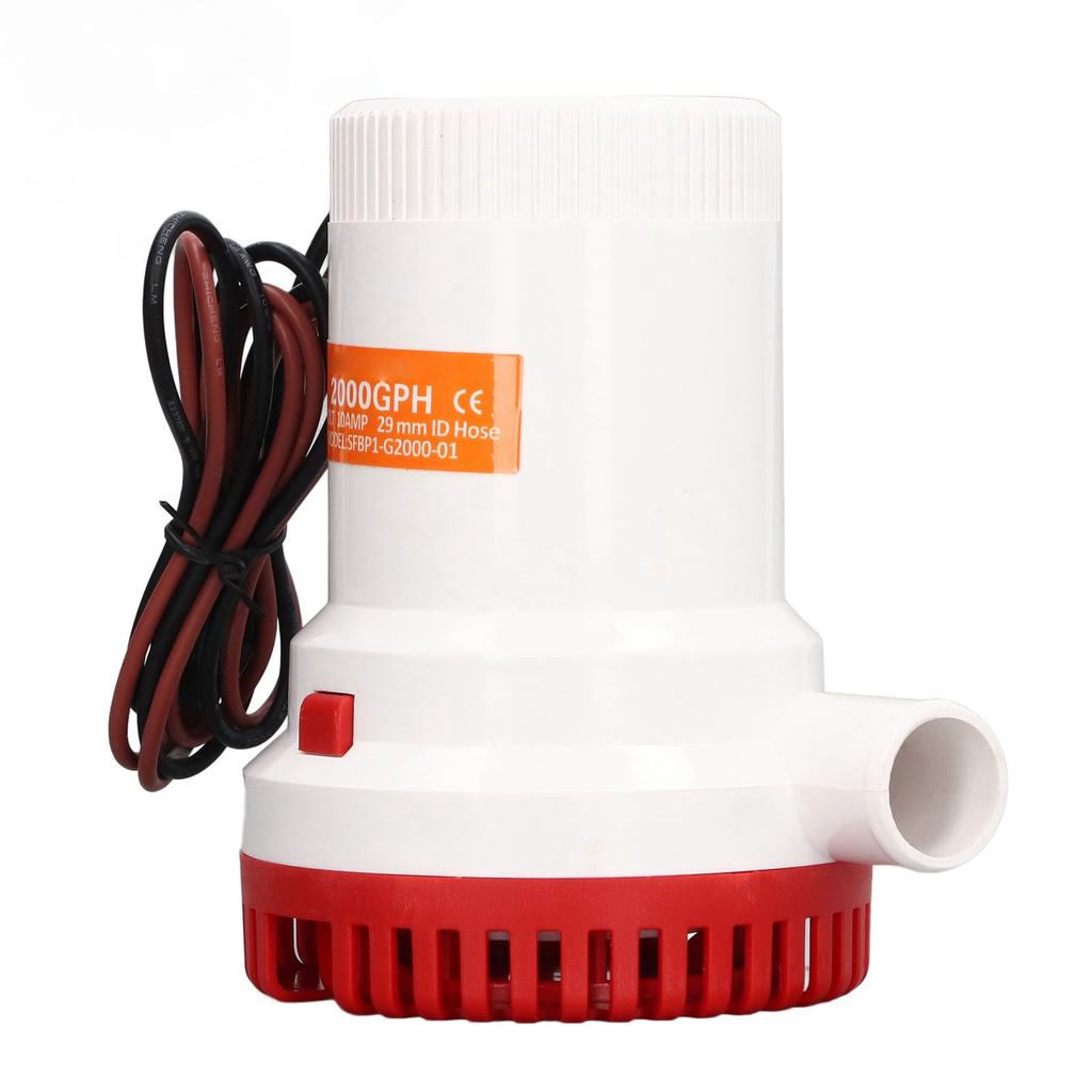 Насос трюмный лодочный морской погружной электрический водопроводный с низким уровнем шума 2000 галлонов в час 12 В