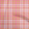 oneOone Cotton Flex Dark Peach Orange Fabric Check  Sewing Craft Projects Fabric Prints By Yard 40 Inch