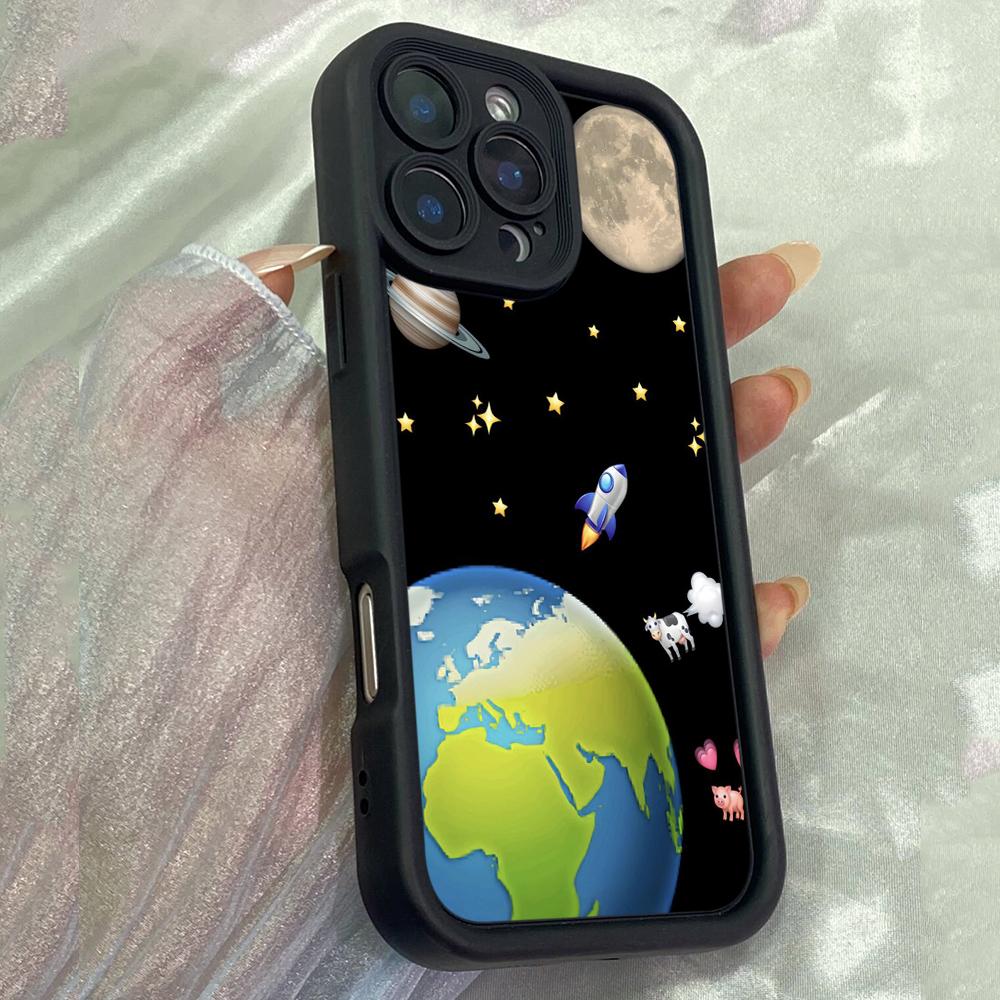 JT426 Планетная эстетика для iPhone 17 16 15 14 13 Pro Max Samsung S26 S25 Ultra A17 A07 A56 A16 A14 Xiaomi 15T Redmi 15c Note 14 13 Мягкий чехол