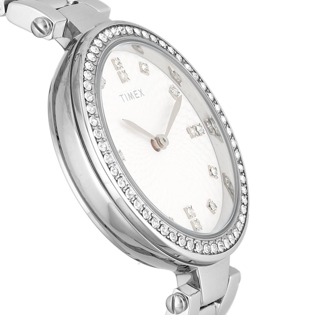 [TIMEX] Часы Timex Adoon Серебряный циферблат Латунь Минеральное стекло Кварцевый японский механизм 32MM Американские часы TW2V45000 Женские
