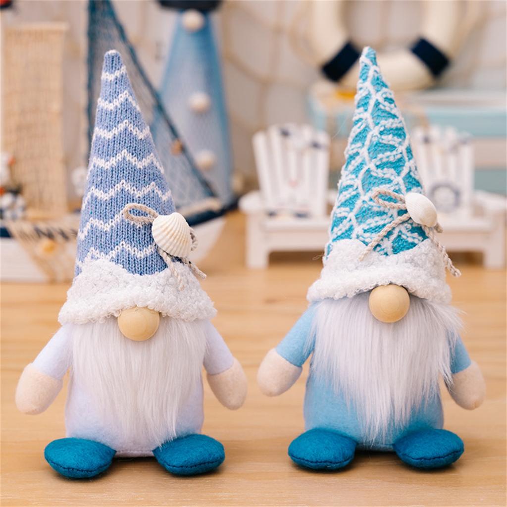 Handmade Plush Ocean Gnome Doll For Holiday