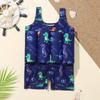 Kids Toddler Boys Girls Floatation Swimsuit Removable Buoyancy Cartoon Baby Float Suit Swim Vest One Piece Swimwear Bathing Suit