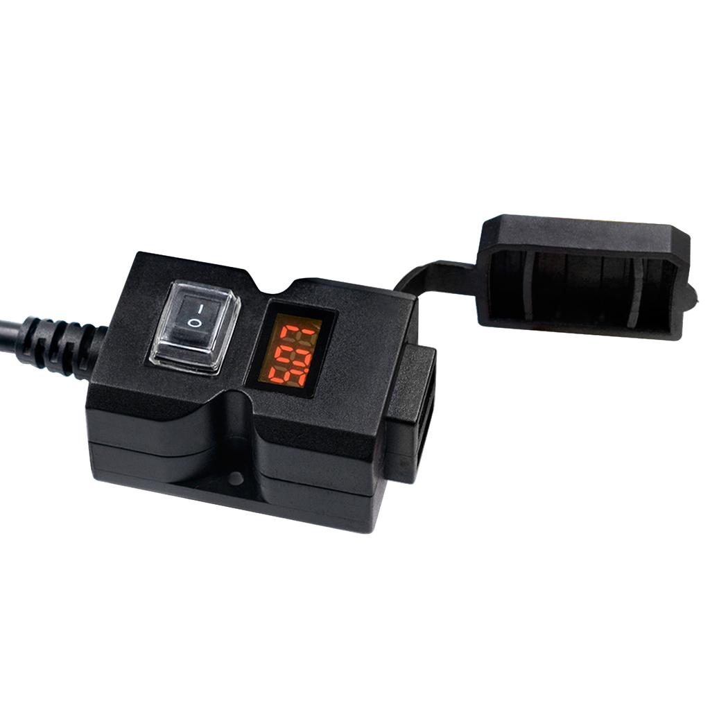 Мотоциклетный электромобиль USB зарядка мобильного телефона водонепроницаемый переключатель интегрированный руль зеркало заднего вида, 9-32 В
