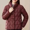 Casual Women's Winter Parkas Stand Collar Loose Warm Short Coats Thick Women Jackets
