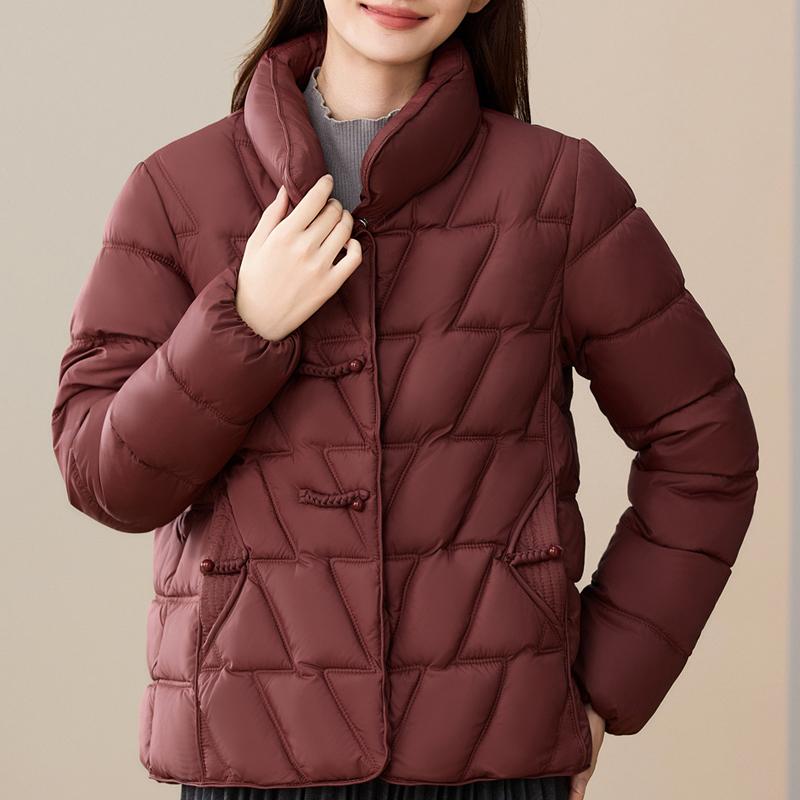 Casual Women's Winter Parkas Stand Collar Loose Warm Short Coats Thick Women Jackets