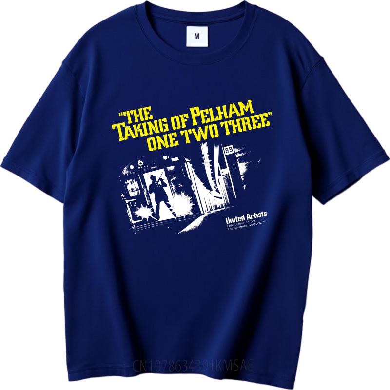 Casual Summer Unisex Tshirt The Taking Of Pelham One Two Three Short Sleeve Travel Round Neck Tee Shirt Cotton Tshirt For Men