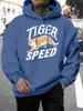Tiger Speed Creative Print Men Hoody Harajuku Loose Hoodies All-Match Pocket Man Pullovers Fleece Autumn Unisex Sportswear