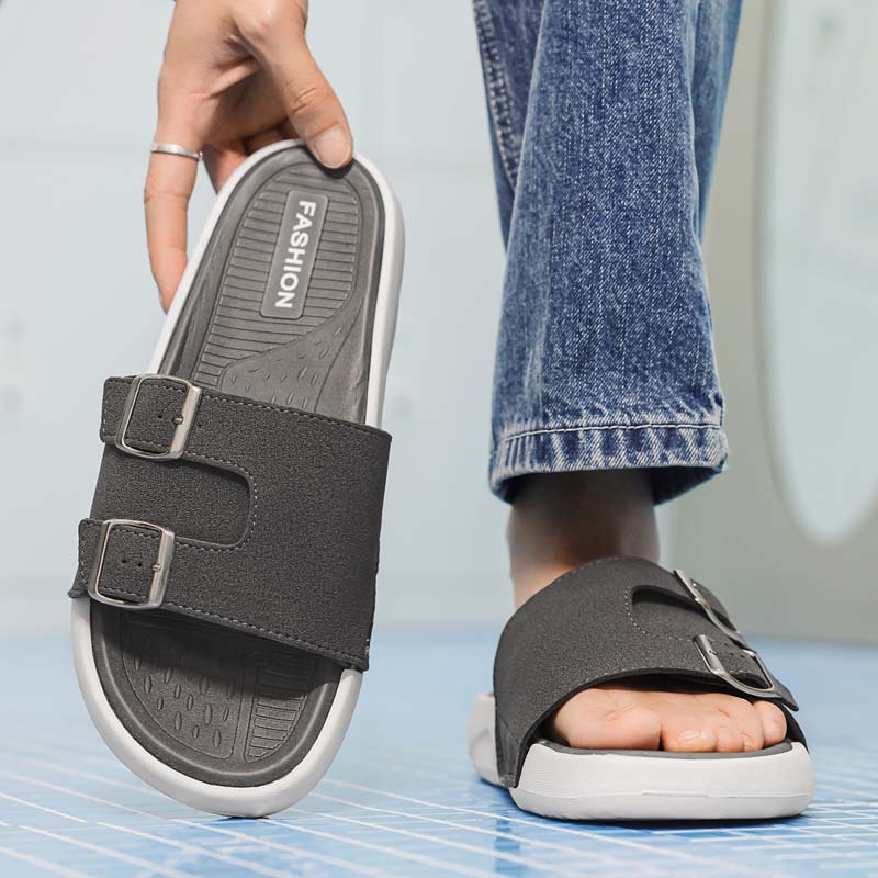 Summer Men's Beach Slippers Non-Slip Casual Slippers For Indoor Outdoor Men Water Shoes Sandals
