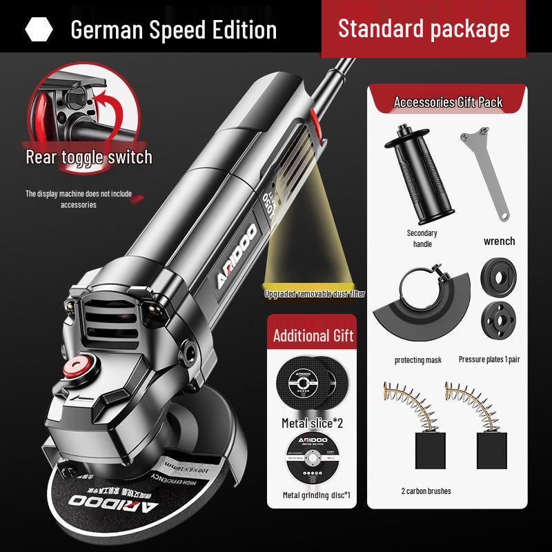 Многофункциональная угловая шлифмашина: Маленький бытовой полировальный и режущий инструмент