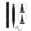 Big Seal Stamp Liquid Eyeliner Pen Waterproof Fast Dry Black Eye Liner Pencil with Eyeliner Cosmetic Double-ended Eyeliner