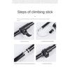 Палка для скалолазания, складная палка из алюминиевого сплава, сверхлегкая, ультра-короткая телескопическая уличная трость для ручного скалолазания, походная палка