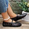 Летняя женская обувь Hollow 2024 Новые повседневные модные женские сандалии с закрытым носком Мягкие и удобные балетки на плоской подошве Zapatos