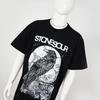 Rock Metal Printed T-Shirt Men's Summer Casual Versatile Comfortable Loose Short Sleeve Crew Neck Top Trendy Men's Clothing