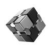 Cross-Border Novelty Infinite Cube Metal Fidget Spinner Toy