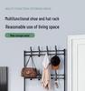 Multi-layer Dustproof Shoe & Hat Rack with Integrated Coat Rack for Indoor Use