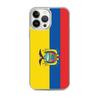 Coque iPhone - Drapeau Équateur - iPhone 13 Pro Max - Souple - Multicolore - Verticale