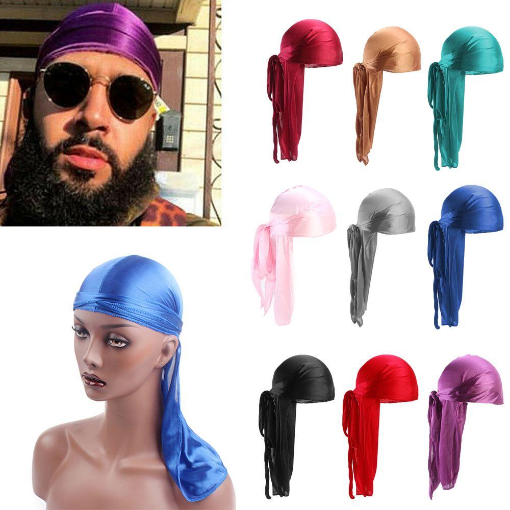 Adjustable Fashion Pre-Tied Cancer Head Scarf Chemo Cap Turban Hijab Bandana Silk Durag Pirate Hat